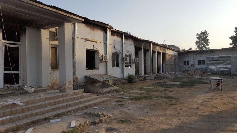 L'hôpital de Kunduz après les bombardements de la nuit du 3 octobre 2015