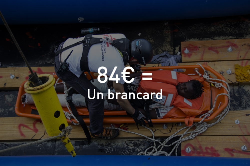 84 euros = Un brancard