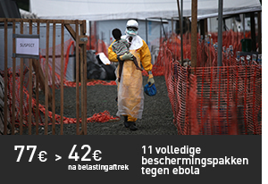 11 volledige beschermingspakken tegen ebola