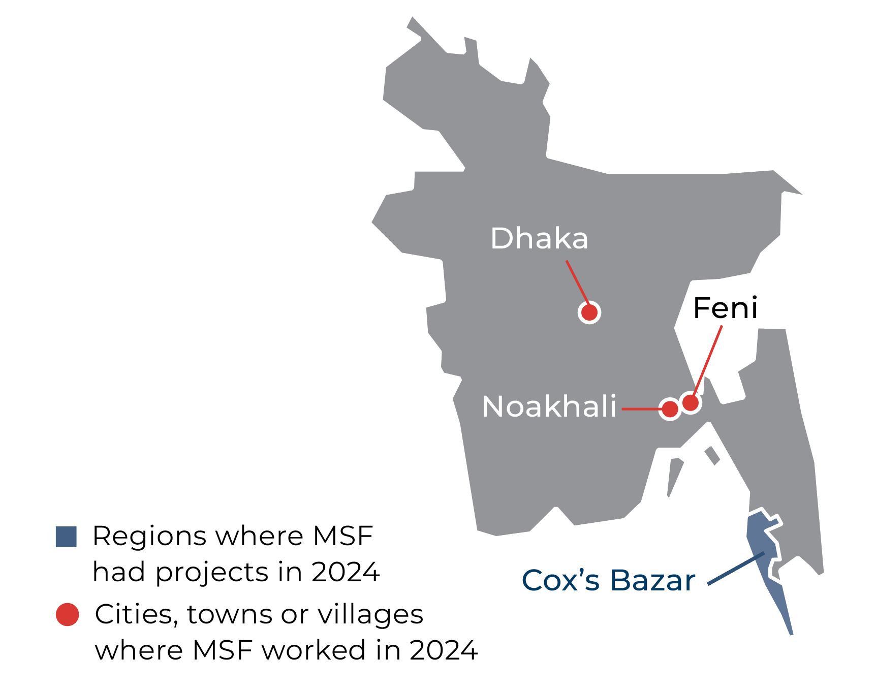 map of msf activities in bangladesh