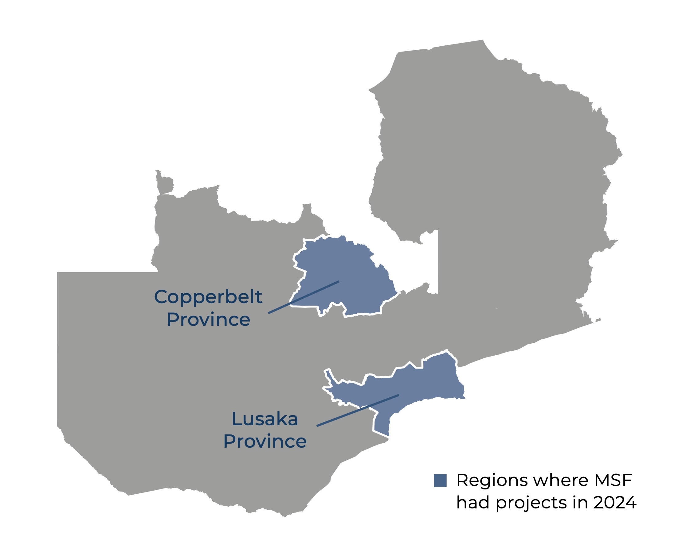 Zambia activities map