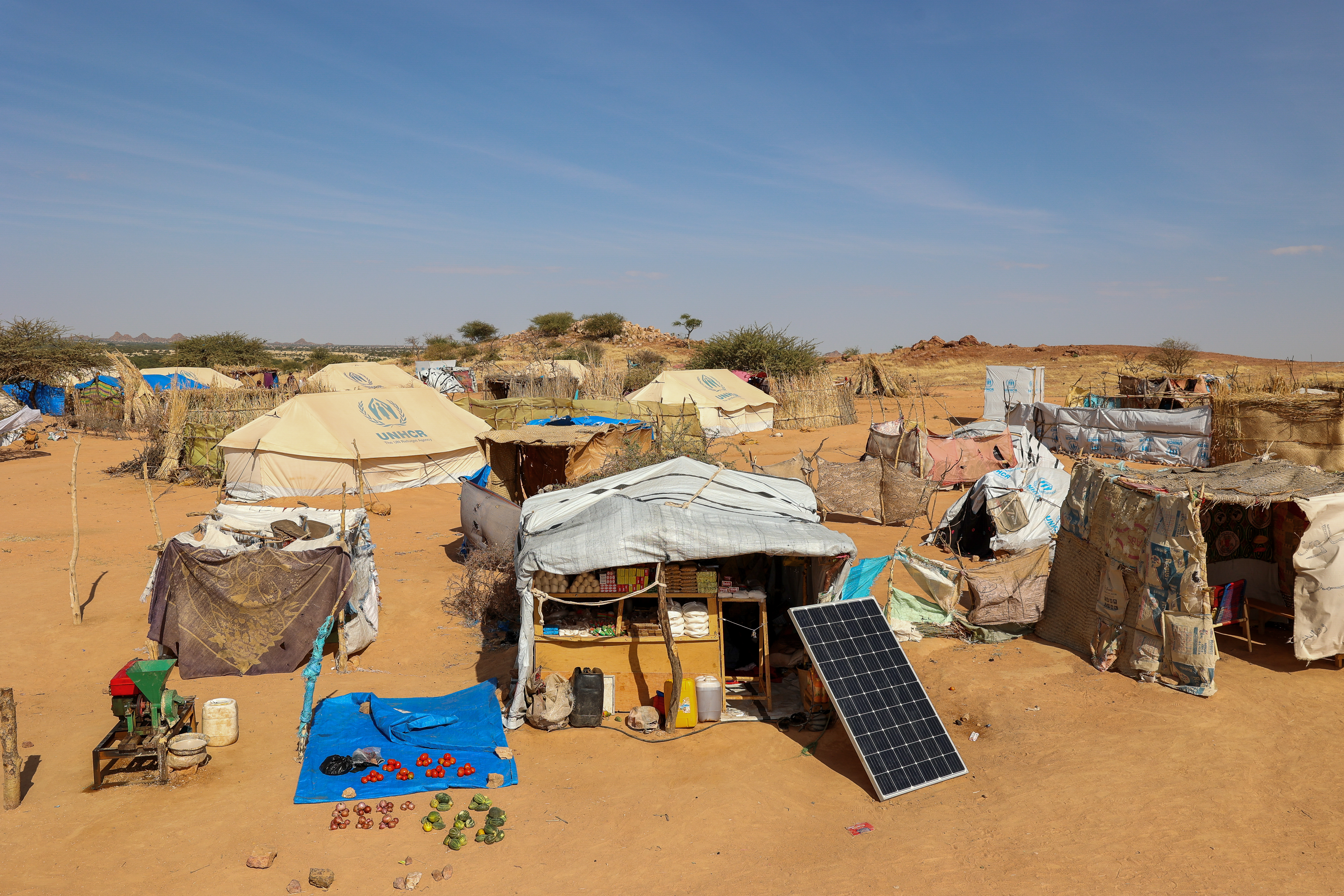 Sudanese refugee camp in Chad