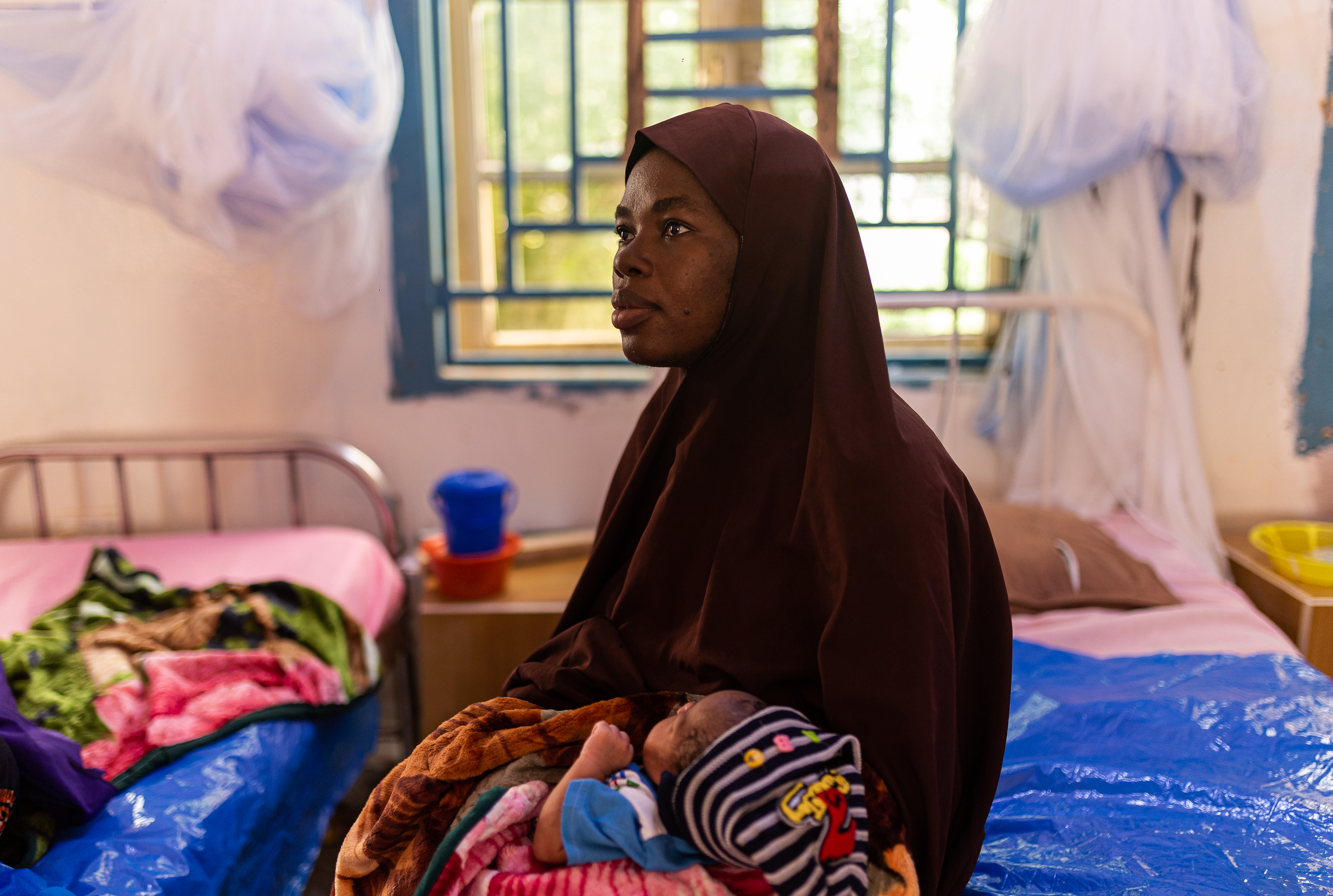 Murjanatu with her baby