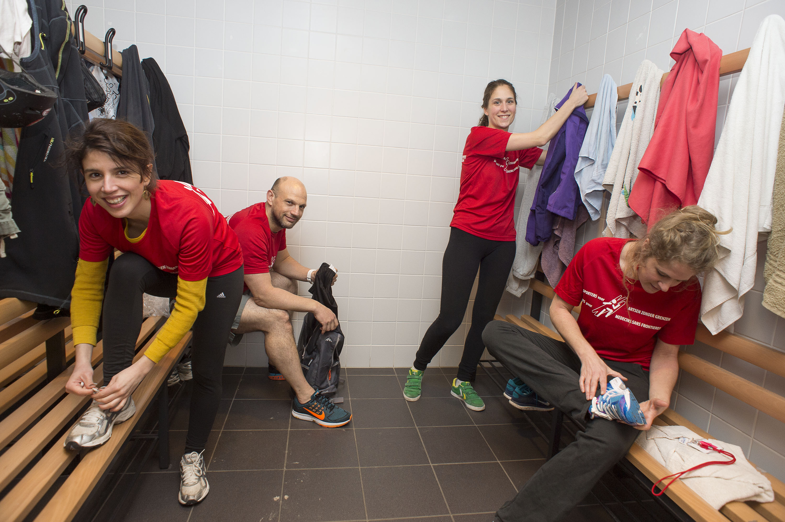 Préparation des coureurs MSF aux 20km de Bruxelles 2016
