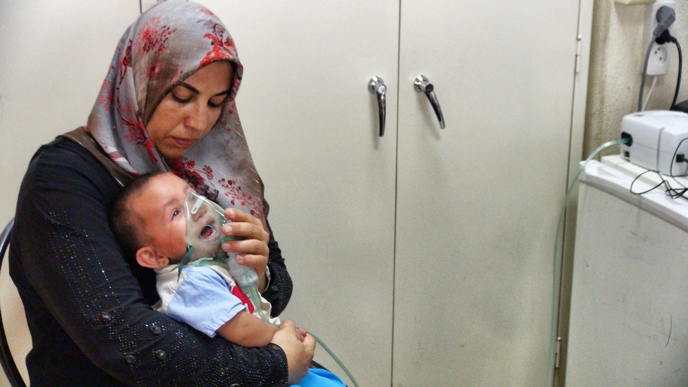 Les maladies respiratoires sont fréquentes chez les enfants réfugiés. © J. Michelena 