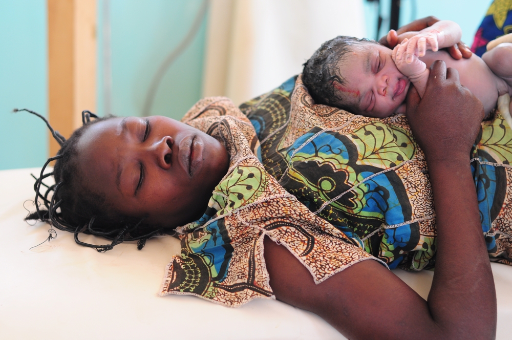 Christelle, 19 ans, a donné naissance à son enfant au centre de santé de Boguila 