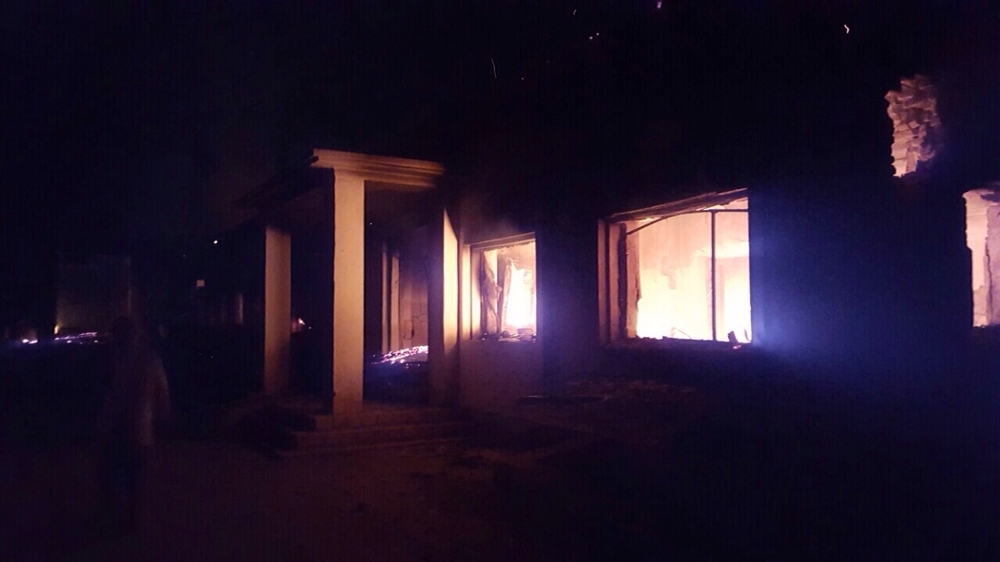 L'hôpital de Kunduz en feu la nuit du 3 octobre 2015