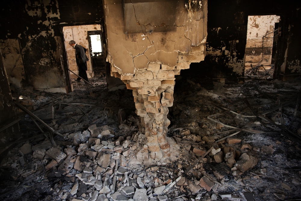 Le centre de traumatologie de Kunduz après le bombardement du 3 octobre 2015
