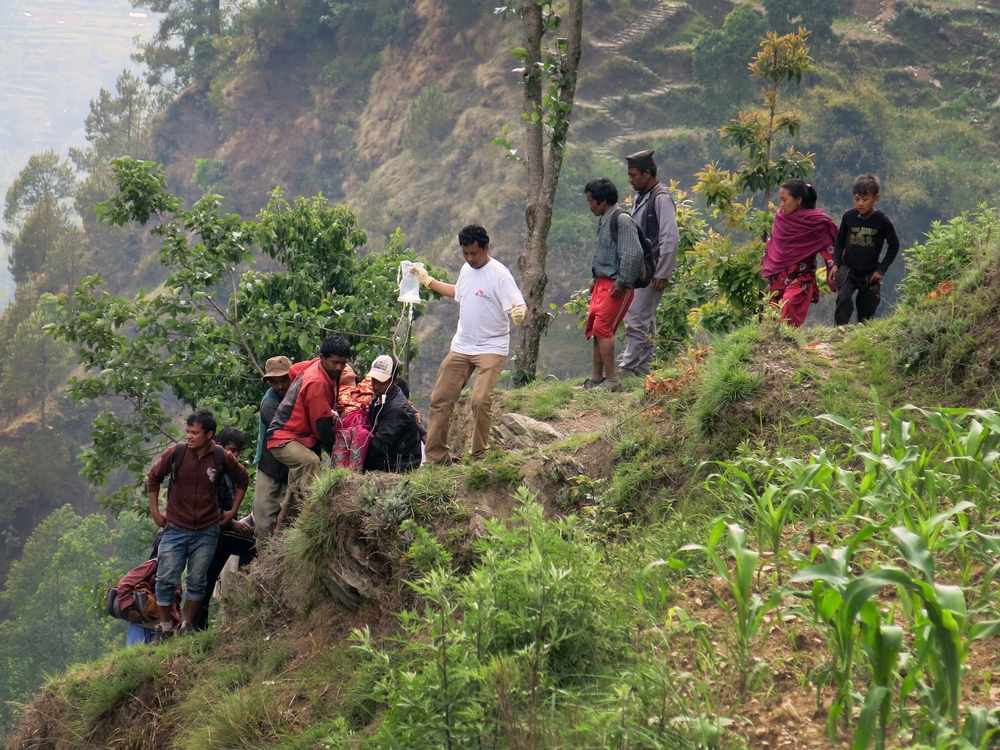 opération de secours au Népal en avril 2015