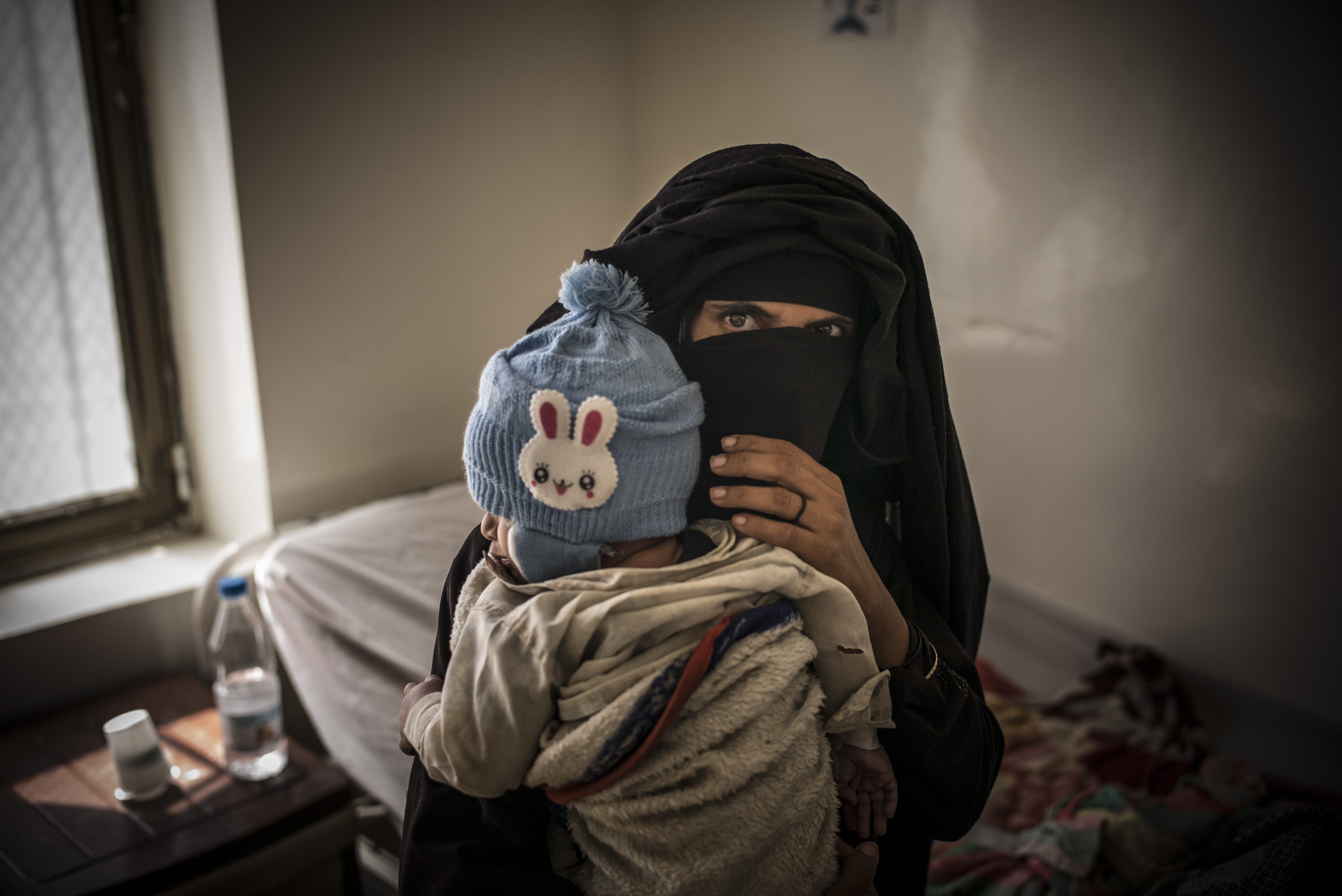 Moeder met kind in Jemen