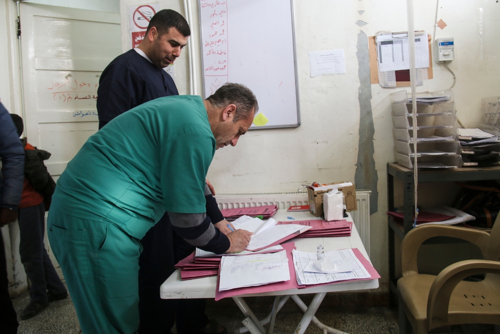 à l’hôpital d’Al Salamah de MSF, situé dans le district d’Azaz, dans le nord de la Syrie. 