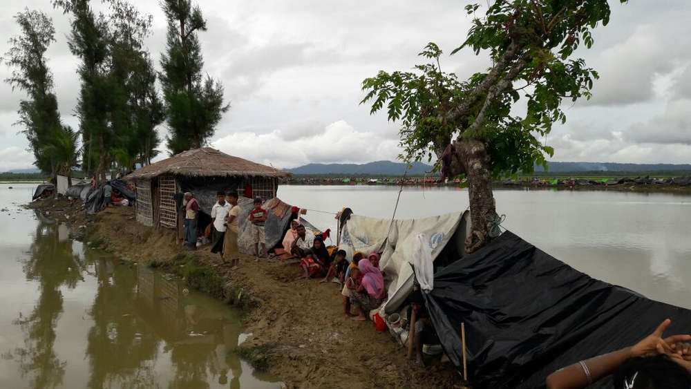 Les Rohingyas prennnent la fuite en direction du Bangladesh pour y trouver refuge