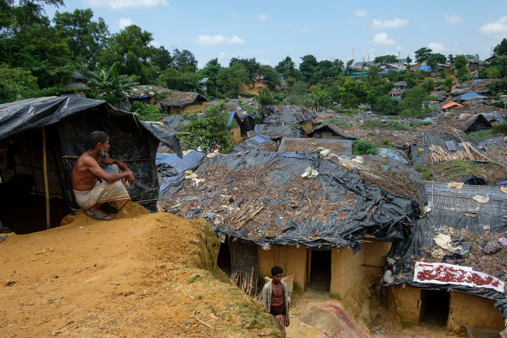 L'un des camps qui existait déjà avant l'arrivée de 500 000 nouveaux réfugiés rohingyas