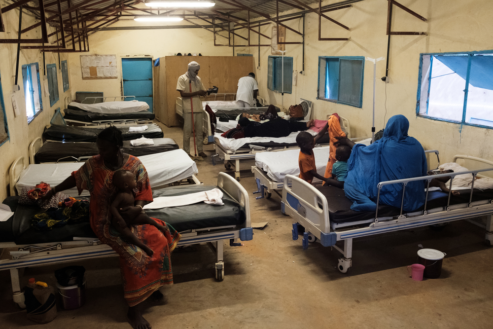 Le département pédiatrique de l'hôpital MSF du camp de réfugiés de Mbera. © Nyani Quarmyne, août 2018