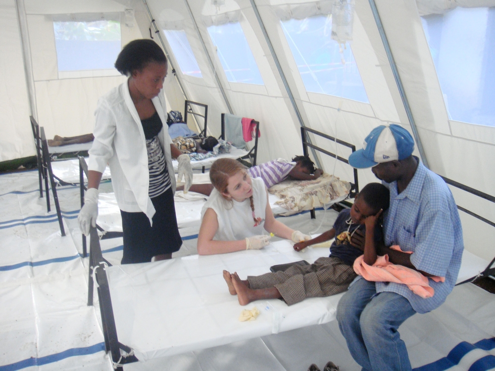 Lorsque le choléra s'est déclaré soudainement en Haïti en 2010, Médecins Sans Frontières a soigné près de 90.000 patients. © Benoit Finck. Haïti, 2010. 