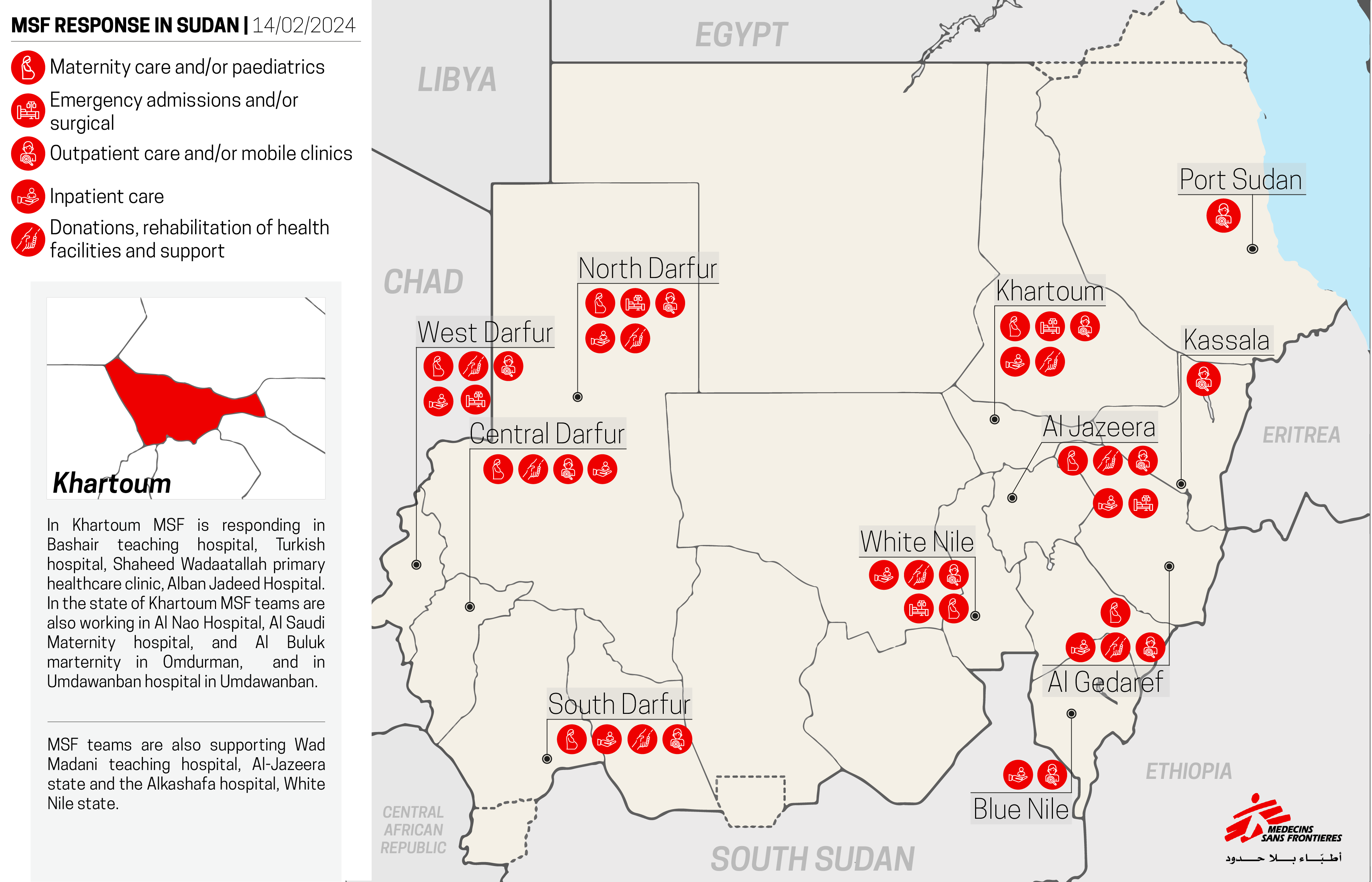 Kaart Soedan