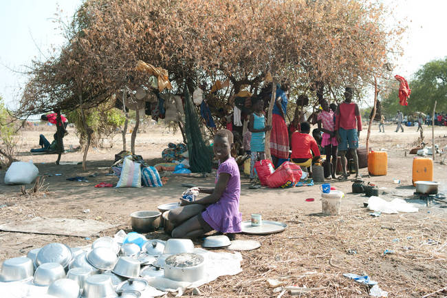 In 2 weken tijd zijn ruim 75.000 vluchtelingen in Awerial, Zuid-Sudan, aangekomen. Ze ontvluchten het geweld in Bor in de naburige deelstaat Jonglei. © Jacob Simkin / AZG 