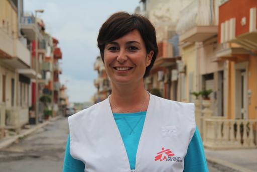 Aurelia Barbieri, psycholoog voor Artsen Zonder Grenzen op Sicilië