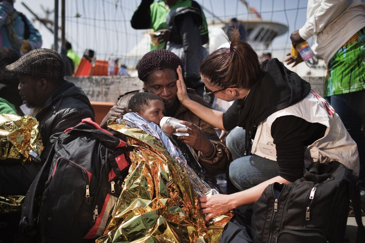 Réfugiés à Lampedusa © Mattia Insolera