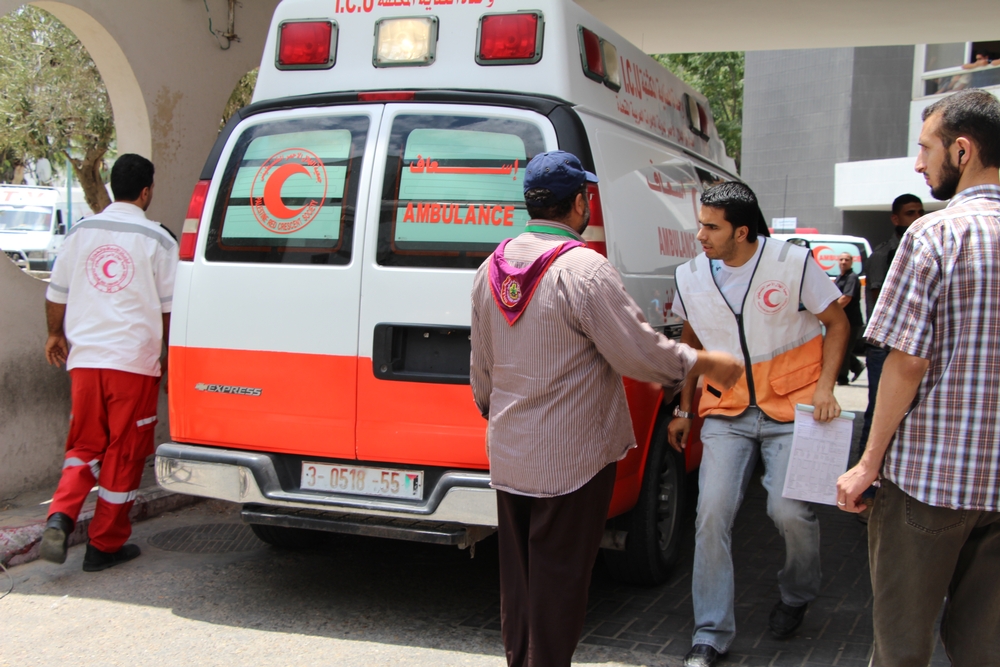 Toegang tot het Al Shifa-ziekenhuis, op 20 juli © Samantha Maurin/AZG