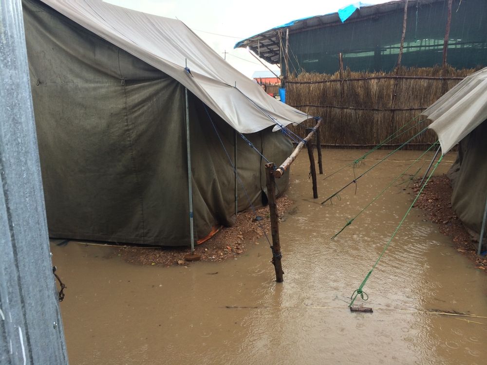 Le camp de réfugiés de Lietchuor sous les eaux. © Joseph Keenan/MSF