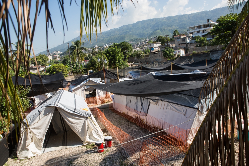  Initialement construit pour 80 lits, le centre accueille maintenant plus de 183 personnes par jour © Thomas Freteur/ MSF