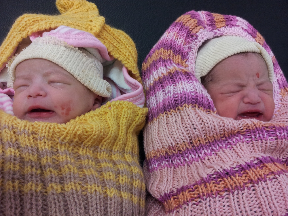 Premières jumelles de la maternité © MSF