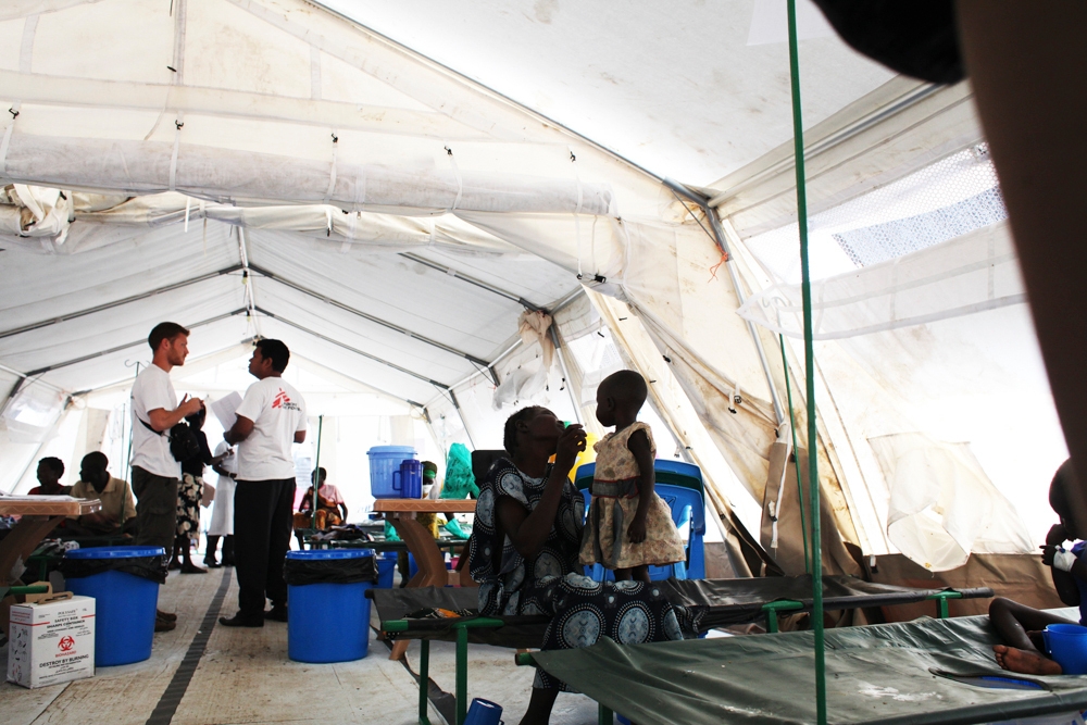 Een cholerabehandelingscentrum in Zuid-Sudan © Andreea Campeanu