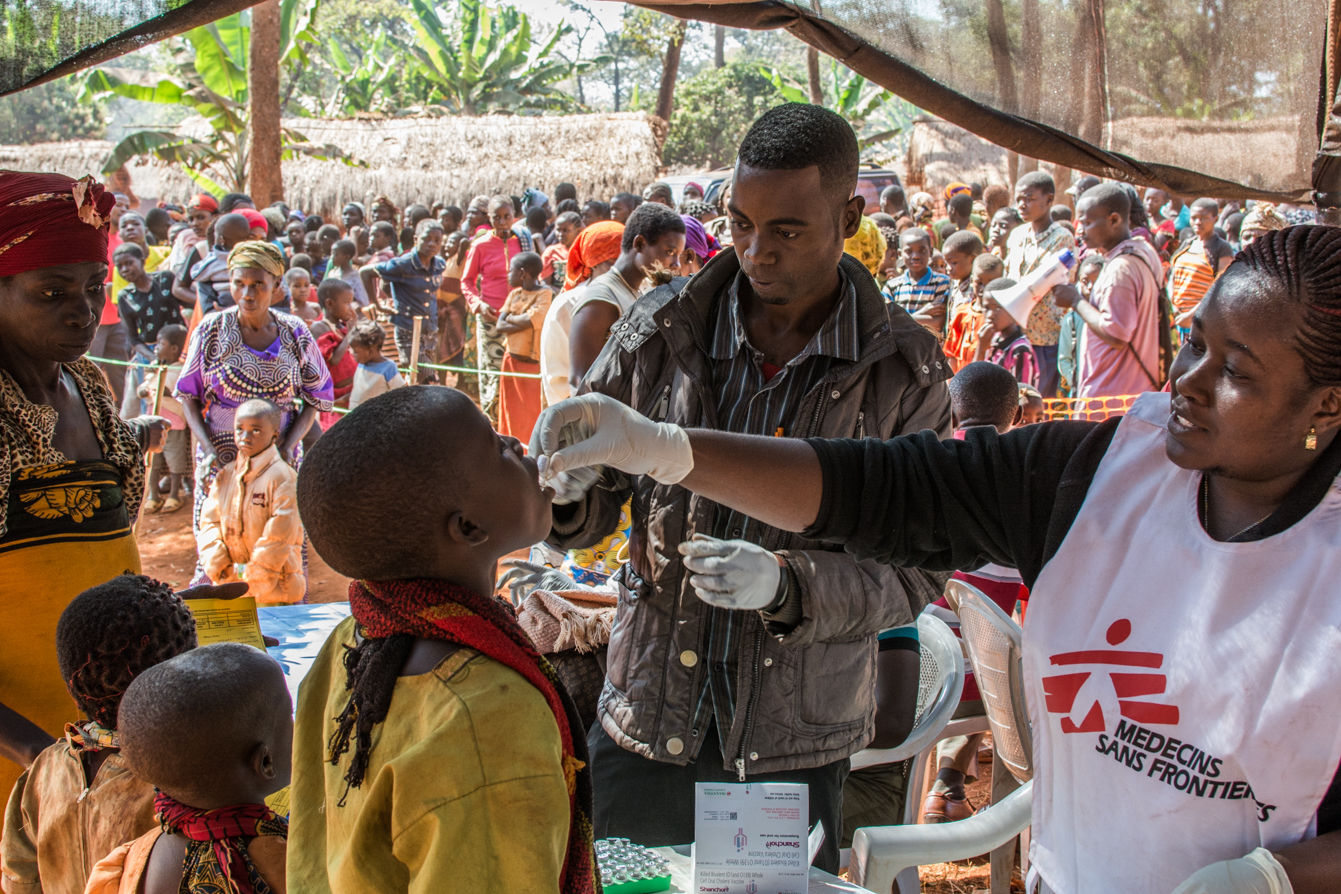 Ongeveer 115.000 mensen worden gevaccineerd tegen cholera in vluchtelingenkampen in Tanzania. © Erwan Rogard/MSF