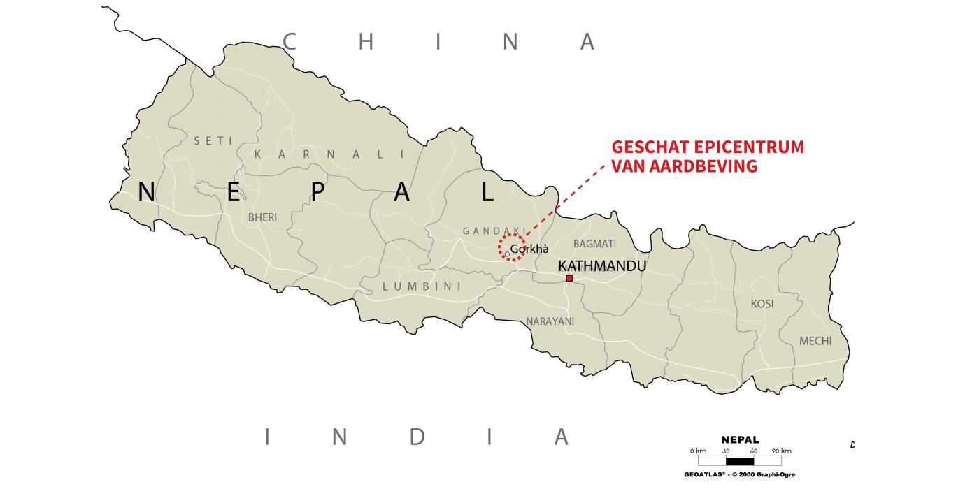 Kaart Nepal