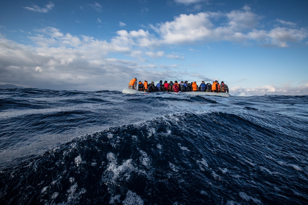 Vluchtelingen op weg naar Griekenland. © Will Rose