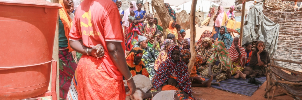 Camp pour personnes déplacées à Gorom Gorom dans la région du Sahel du Burkina Faso. 