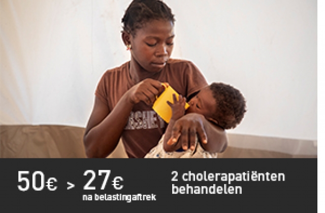 2 cholerapatiënten behandelen