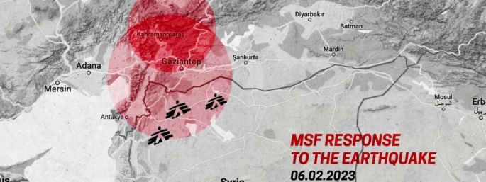 Aardbeving in Syrië en Turkije