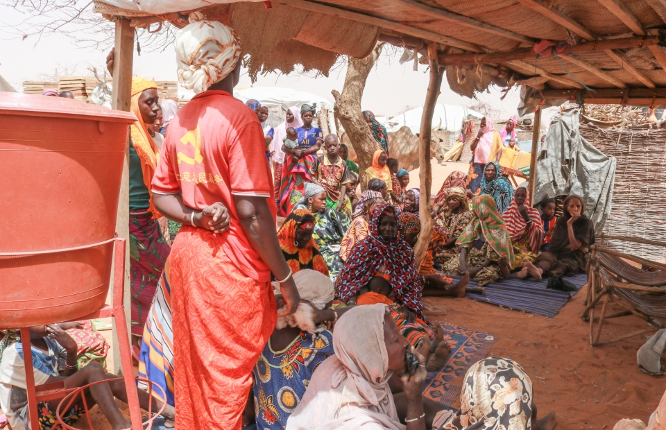 Camp pour personnes déplacées à Gorom Gorom dans la région du Sahel du Burkina Faso. 