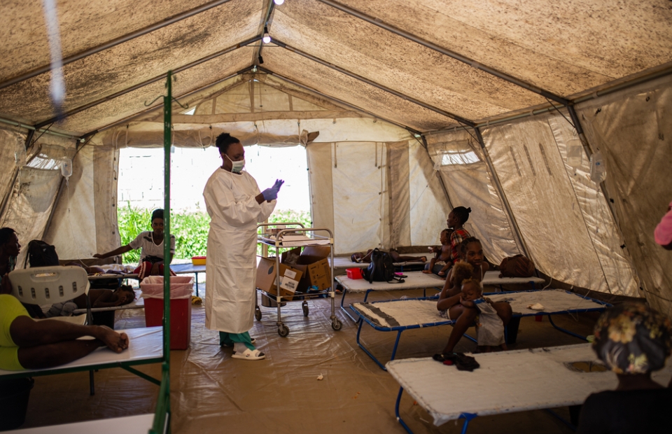 Médecins Sans Frontières répond à l'épidémie de choléra en Haïti