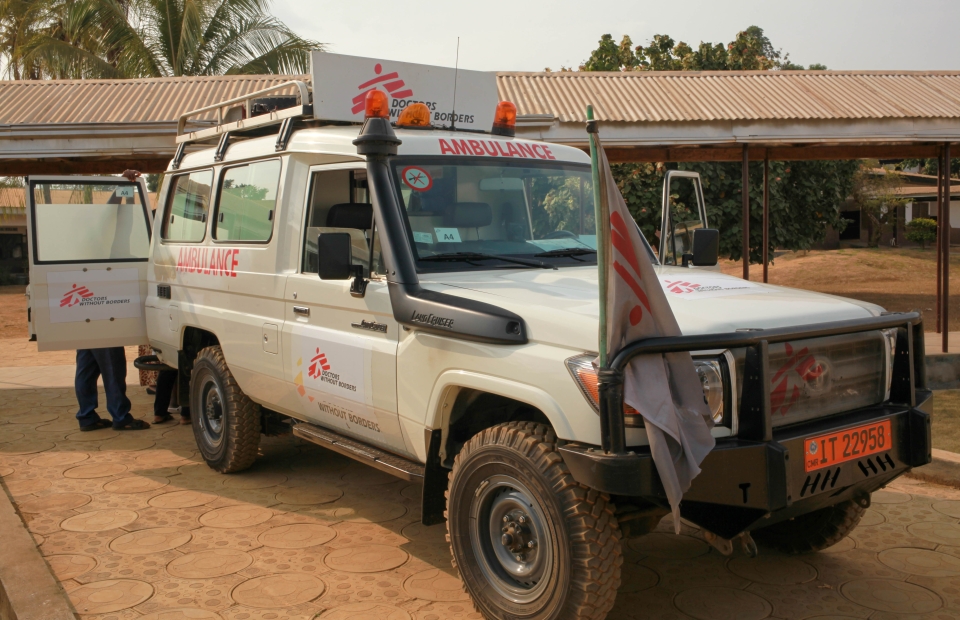 Une ambulance de MSF à Mamfe dans le sud-ouest du Cameroun.
