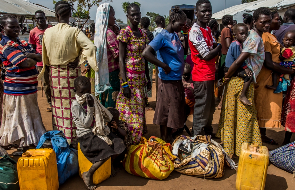 Oeganda heeft het grootste aantal vluchtelingen van Afrika. Het land vangt meer vluchtelingen op dan heel Europa in 2016. © Frederique Noy. Oeganda, 2017. 