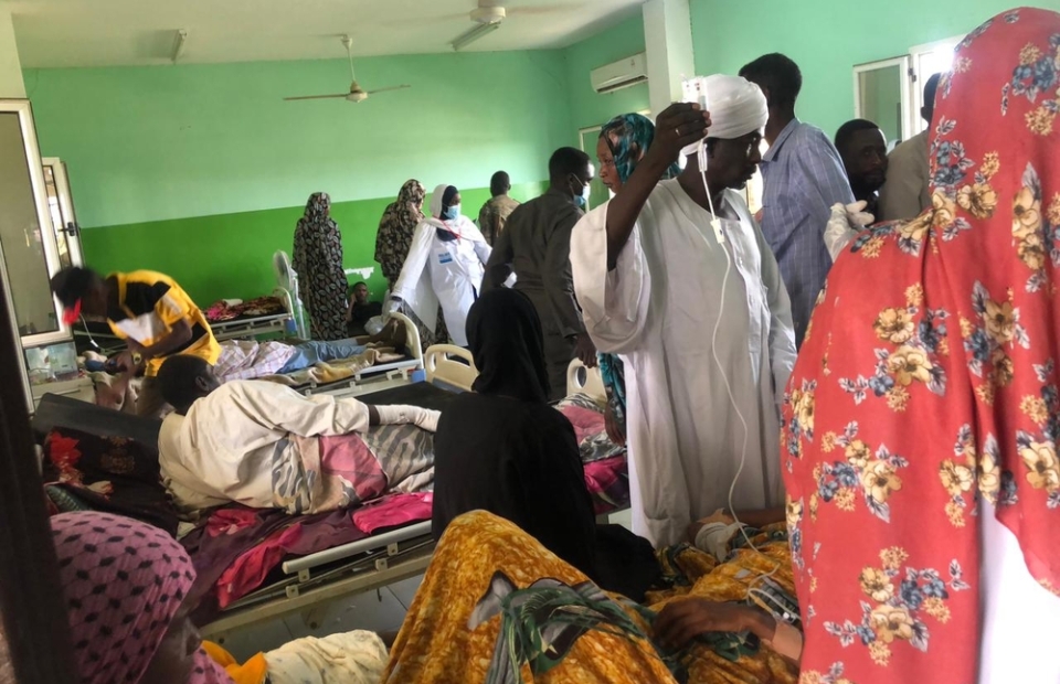 Scènes uit het Zuid-ziekenhuis, El Fasher, Noord-Darfur, waar veel mensen gewond zijn geraakt tijdens de gevechten.