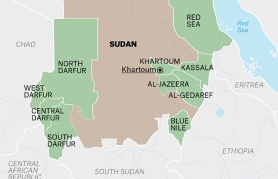 map MSF au soudan 