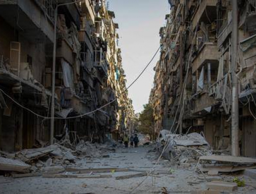 La ville d'Alep en décembre 2016. © MSF. Syrie, 2016.