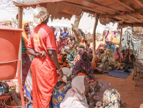 Kamp voor ontheemden in Gorom Gorom, in de Sahel-regio van Burkina Faso. Maart 2022. MSF/Mohamed El-Habib Cisse