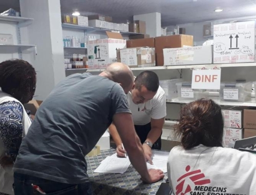 Donations de matériel médical à destination des hôpitaux de l’enclave palestinienne.