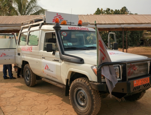 Une ambulance de MSF à Mamfe dans le sud-ouest du Cameroun.