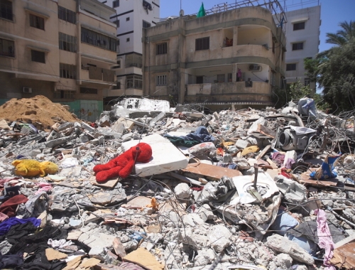 En août, certaines parties de Gaza ont de nouveau été bombardées par l'armée israélienne.