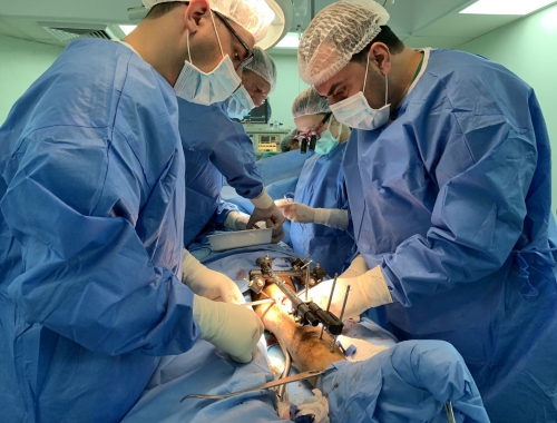 Chirurgie dans la Bande de Gaza, janvier 2019.