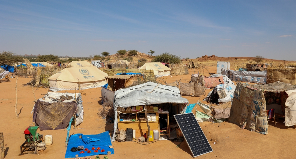 Sudanese refugee camp in Chad