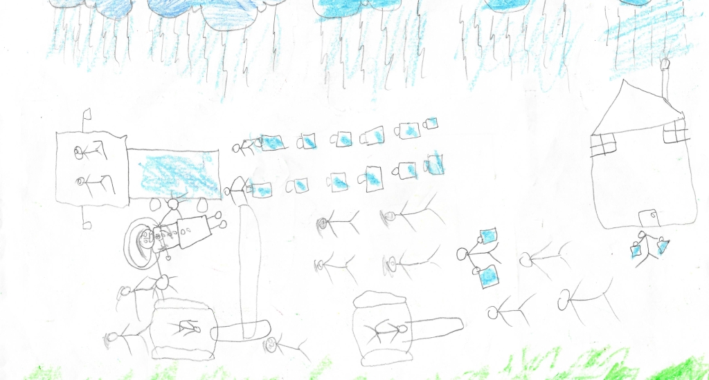 Dessin de Motassem, 14 ans