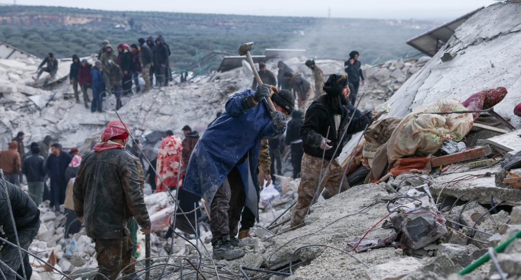 The impact of the earthquake on 6 February 2023. Idlib province, Northwestern Syria, 6 February, ©Omar Haj Kadour