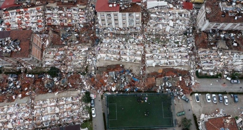 View of Kahramanmaraş after the earthquakes, 6 February, ©International Blue Crescent